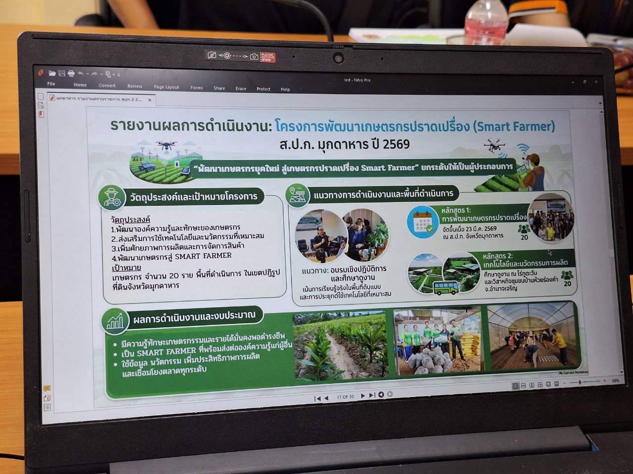 title - ผู้ตรวจราชการ ส.ป.ก. ลงพื้นที่จังหวัดนครพนม และจังหวัดมุกดาหาร ประชุมตรวจราชการและติดตามความก้าวหน้าผลการดำเนินงาน รอบที่ 2